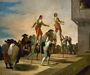 Stilts, 1791-1792, by Francisco de Goya Stilts, 1791-1792, by Francisco de Goya