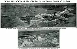 Snowdon Gallery: Storm and stress at sea by G. H. Davis