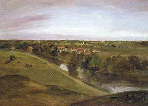 Stratford Gallery: Stratford St Mary from the Coombs, by John Constable