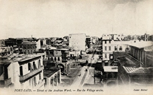 Street of the Arabian District in Port Said, Egypt Street of the Arabian District in Port Said, Egypt