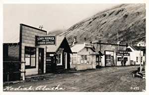 Street in Kodiak, Kodiak Island, Alaska, USA Street in Kodiak, Kodiak Island, Alaska, USA