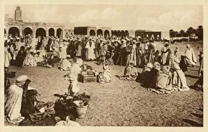 El Oued Collection: Street market in El Oued, Algeria