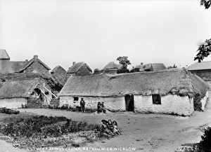 A Street of Mud Cabins, Rathnew, Co Wicklow A Street of Mud Cabins, Rathnew, Co Wicklow