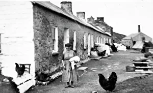 Flat Gallery: Street scene in Porthgain, Pembrokeshire, South Wales