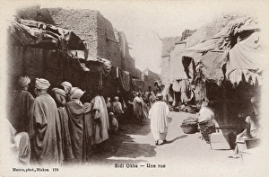 Street scene in Sidi Okba, Biskra Province, Algeria Street scene in Sidi Okba, Biskra Province, Algeria