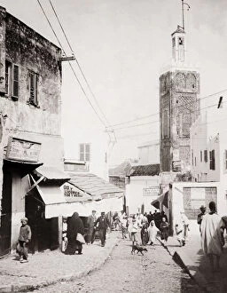 Urban Collection: Street scene in Tangier, Morocco, c. 1900