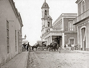 Street view, Cienfuegos, Cuba, circa 1900 Street view, Cienfuegos, Cuba, circa 1900
