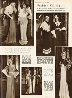Musicals Gallery: Striking costumes designed by Victor Stiebel for the musical, Music in the Air