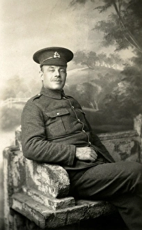 Studio photograph of a British soldier Studio photograph of a British soldier