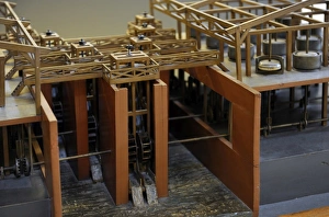 Study of Leonardo da Vinci. Multiple cylinder mill. Model Study of Leonardo da Vinci. Multiple cylinder mill. Model
