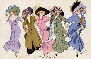 Five stylish ladies of the Place Vendome, Paris, France Five stylish ladies of the Place Vendome, Paris, France