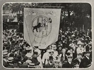 Suffragettes In Action Prints: Suffrage Demonstration Womens Freedom League 1908