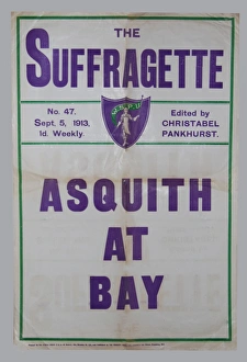 The Suffragette Newspaper Placard Asquith The Suffragette Newspaper Placard Asquith
