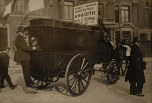 Suffragette In Police Van Womens Parliament Suffragette In Police Van Womens Parliament