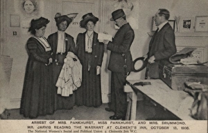 Suffragettes Arrested Clements Inn 1908 Suffragettes Arrested Clements Inn 1908