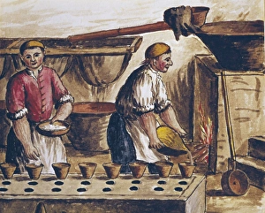 Sugar Refinery. Illustration by Jan van Grevenbroeck Sugar Refinery. Illustration by Jan van Grevenbroeck