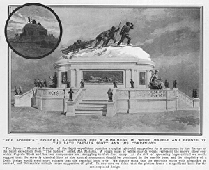 Suggestion by The Sphere for a monument to Scott Suggestion by The Sphere for a monument to Scott