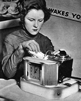 Suggestions for the homes of tomorrow: Electric alarm tea ma Suggestions for the homes of tomorrow: Electric alarm tea ma