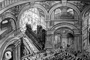 Sunday Morning Service in St. Pauls Cathedral, 1895 Sunday Morning Service in St. Pauls Cathedral, 1895