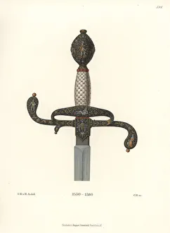 Superb sword hilt from the mid-16th century Superb sword hilt from the mid-16th century