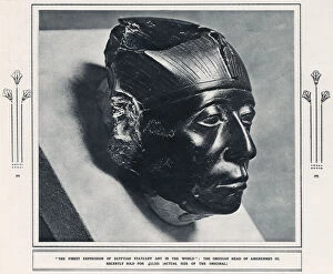 The superbly-carved Obsidian Head of Pharoah Senusret III - Egypt, Middle Kingdom