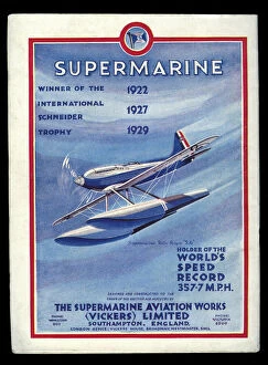Winner Collection: Supermarine aeroplane, Rolls-Royce S.6