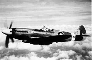 Supermarine Spitfire XIV (forward view) aloft Supermarine Spitfire XIV (forward view) aloft