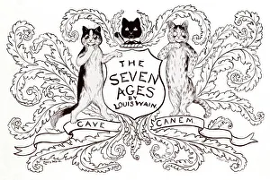 Supplement front cover, The Seven Ages by Louis Wain Supplement front cover, The Seven Ages by Louis Wain