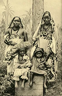 Swahili women and children, East Africa Swahili women and children, East Africa