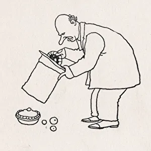 <b class=qtipBold><figcaption>Sweet hat</figcaption></b><br>A man removes a pie from his top hat. Illustration by William Heath Robinson. Please note: Credit must appear as (c) Courtesy of the estate of Mrs J.C.Robinson/Pollinger Ltd/Mary Evans Picture Library.<br><em>© Mary Evans Picture Library 2015 - https://copyrighthub.org/s0/hub1/creation/maryevans/MaryEvansPictureID/10406155</em> Sweet hat