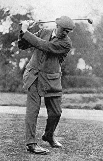 Top of swing - action shot of James Braid Top of swing - action shot of James Braid