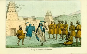 Clapping Gallery: Sword dance by Bedouin Arabs near the valley