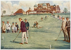 <b class=qtipBold><figcaption>Sydney Golf Club</figcaption></b><br>Golfers golfing at the Royal Sydney Golf Club links.<br><em>© Mary Evans Picture Library</em> Sydney Golf Club