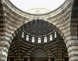 Caravan Prints: Damascus Khan As ad Pasha Print - Ottoman Interior Near East