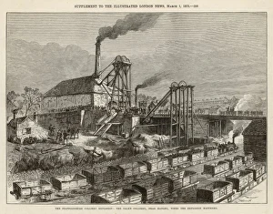 <b class=qtipBold><figcaption>Talke-On-The-Hill Mine</figcaption></b><br>Talke-on-the-Hill colliery, near Hanley, Staffordshire, the scene of an explosion causing nearly twenty deaths on 18th February 1873.<br><em>© Mary Evans Picture Library</em> Talke-On-The-Hill Mine