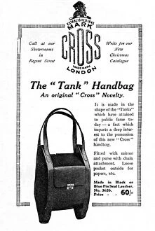 Accessory Gallery: Tank handbag advertisement, WW1