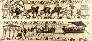 Norman Gallery: Tapestry of Bayeux. The complete tapestry depicts
