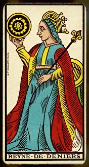 Coins Gallery: Tarot Card - Reyne de Deniers (Queen of Coins)