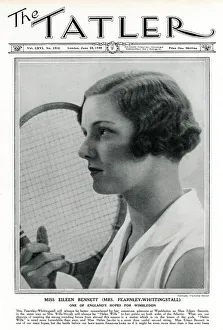 Tatler cover - Eileen Bennett, tennis player, Madame Yevonde Tatler cover - Eileen Bennett, tennis player, Madame Yevonde