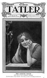 Tatler cover - Laurette Taylor reading The Tatler Tatler cover - Laurette Taylor reading The Tatler