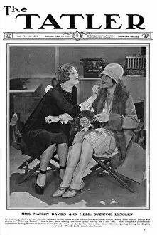 Images Dated 10th January 2017: Tatler cover - Marion Davies & Suzanne Lenglen