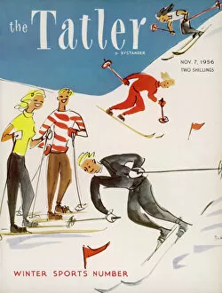 Snowy Gallery: Tatler front cover, Winter Sports Number 1956