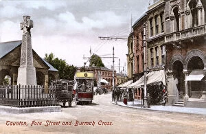 Street Gallery: Taunton, Somerset - Fore Street and Burma War Memorial