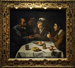 Diego Rodriguez de Silva y Velazquez Gallery: Tavern scene, 1622, by Diego Velazquez
