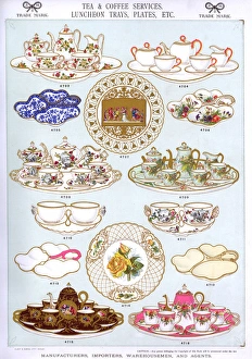 Tea and Coffee Services, Luncheon Trays, Plate 34 Tea and Coffee Services, Luncheon Trays, Plate 34