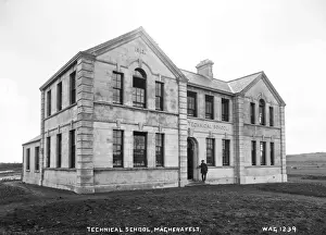 County Londonderry Prints: Early 20th Century Print of Magherafelt Technical School