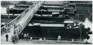 Temporary emergency bridge in Belgium, Sept 1939 Temporary emergency bridge in Belgium, Sept 1939