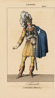 The tenor Lavigne singing in the opera Tancrede, 1816 The tenor Lavigne singing in the opera Tancrede, 1816