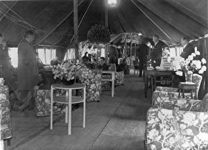 A tent at Heathrow Airport in May 1946 A tent at Heathrow Airport in May 1946