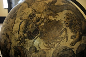 Terrestrial globe by cosmographer Vicenzo Coronelli (1650-1 Terrestrial globe by cosmographer Vicenzo Coronelli (1650-1